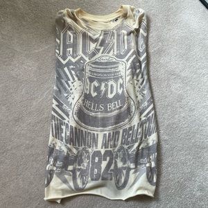 LF FURST OF A KIND VINTAGE REPURPOSED AC/DC SHIRT